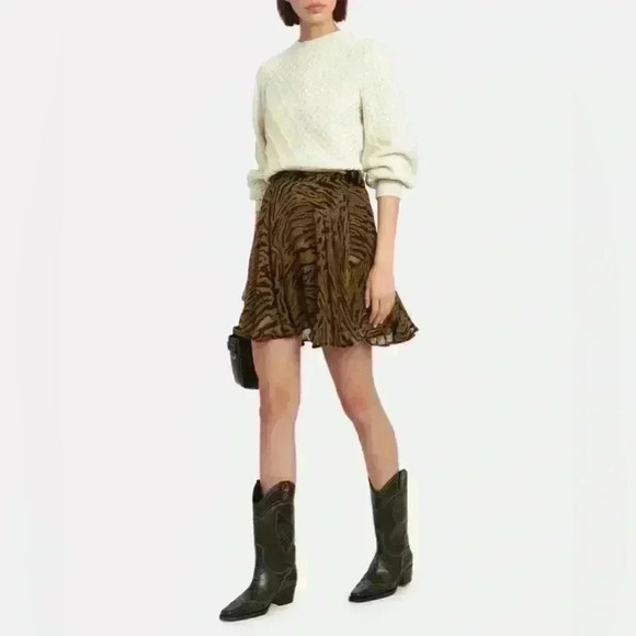 FRAME Patchwork Cable Knit Wool Sweater - Size S/P - Picture 3 of 10